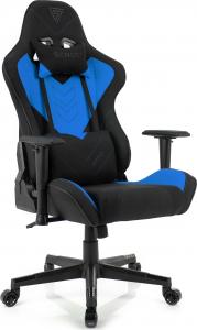 Fotel SENSE7 materiałowy Vizard czarno-niebieski 1