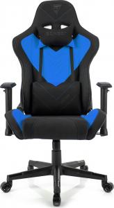 Fotel SENSE7 materiałowy Vizard czarno-niebieski 2