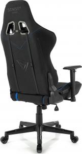 Fotel SENSE7 materiałowy Vizard czarno-niebieski 3