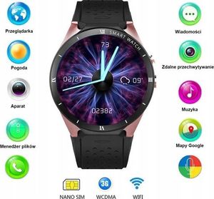 Smartwatch Active Band SMARTWATCH KW88 PRO Aparat Android iOS Zegarek SIM uniwersalny 11