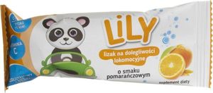 Lily Lily lizak na dolegliwości lokomocyjne o smaku pomarańczowy - 8 g 1