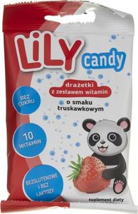 Lily Lily Candy drażetki z zestawem witamin smak truskawkowy - 40 g 1
