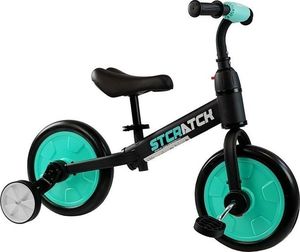 Rowerek biegowy Lean Bike Rowerek Biegowy B-12 Czarno-Turkusowy 1