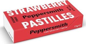Peppersmith Peppersmith Bezcukrowe pastylki z ksylitolem Strawberry - 15 g 1