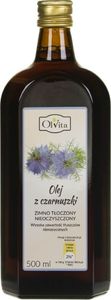 Olvita Olvita Olej z czarnuszki zimno tłoczony nieoczyszczony - 500 ml 1