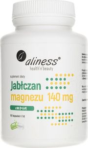 Aliness Aliness Jabłczan magnezu 140 mg z B6 (P-5-P) - 100 kapsułek 1