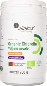 Aliness Aliness Organic Chlorella Vulgaris proszek - 200 g 1