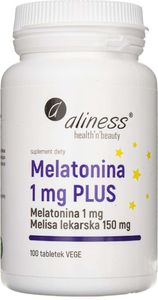 Aliness Aliness Melatonina PLUS 1 mg - 100 tabletek 1