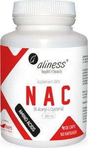 Aliness NAC N-Acetyl-L-Cysteine 490mg 100kaps 1