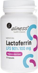 Aliness Aliness Lactoferrin LFS 90% 100 mg - 60 kapsułek 1