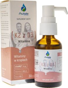 Aliness Avitale Witamina K2 z D3 w kroplach - 30 ml 1