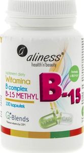 Aliness Aliness Witamina B Complex B-15 Methyl - 100 kapsułek 1