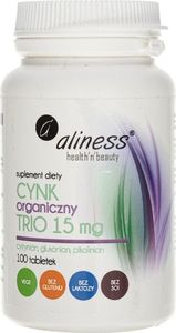Aliness Aliness Cynk Organiczny Trio 15 mg - 100 tabletek 1