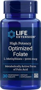 Life Extension Life Extension Wzmocniony Optymalizowany Folian 5000 mcg - 30 tabletek 1