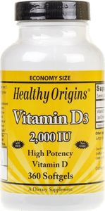 Healthy Origins Healthy Origins Witamina D3 2000 IU - 360 kapsułek 1
