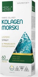 Medica Herbs Medica Herbs Kolagen Morski 450 mg (Marine collagen) - 60 kapsułek 1