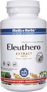 Medica Herbs Medica Herbs Eleuthero (Żeń-szeń syberyjski) 400 mg - 120 kapsułek 1