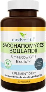 MEDVERITA Medverita Saccharomyces boulardii Biootic 5 miliardów CFU - 120 kapsułek 1