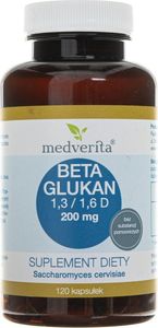 MEDVERITA Medverita Beta Glukan 1,3 / 1,6 D 200 mg - 120 kapsułek 1