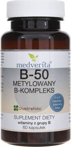 MEDVERITA Medverita B-50 metylowany B-kompleks - 60 kapsułek 1