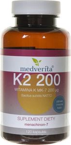 MEDVERITA Medverita Witamina K Vitamk7 (menachinon-7) 200 g - 120 kapsułek 1