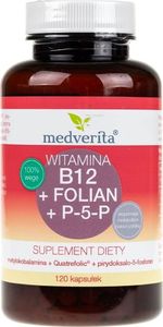 MEDVERITA Medverita Witamina B12 + Folian + P-5-P (B6) - 120 kapsułek 1
