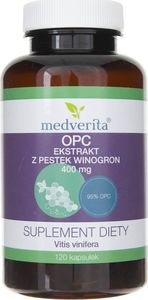 MEDVERITA Medverita OPC 95% Ekstrakt z pestek winogron - 120 kapsułek 1