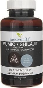 MEDVERITA Medverita Mumio / Shilajit ekstrakt 20% kwasów fulwowych - 120 kapsułek 1