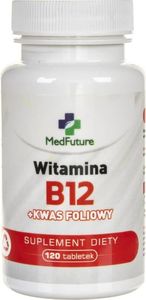 MedFuture MedFuture Witamina B12 + kwas foliowy - 120 tabletek 1