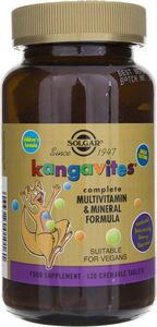 Solgar Solgar Kangavites witaminy dla dzieci (smak jagodowy) - 120 pastylek 1