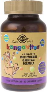 Solgar Solgar Kangavites witaminy dla dzieci (smak jagodowy) - 60 pastylek 1