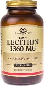 Solgar Solgar Soya Lecithin (lecytyna) 1360 mg - 100 kapsułek 1