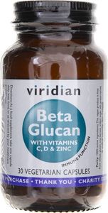 Viridian Viridian Beta Glukan z witaminami C, D oraz cynkiem - 30 kapsułek 1
