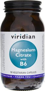 Viridian Viridian Cytrynian magnezu z witaminą B6 - 90 kapsułek 1
