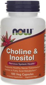 NOW Foods Now Foods Cholina i Inozytol - 100 kapsułek 1