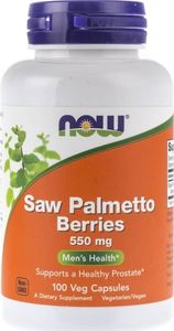 NOW Foods Now Foods Saw Palmetto Berries (Palma Sabałowa) 550 mg - 100 kapsułek 1