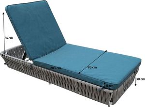 Bello Giardino Łóżko Aluminiowe Przeplatane Sznurem Corda 6