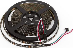 Taśma LED LED BTF- lighting Taśma LED RGB SMD5050, WS2811, czarna, IP65, 5 m 1