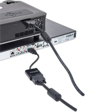 Adapter AV Manhattan HDMI - D-Sub (VGA) czarny (151436) 3