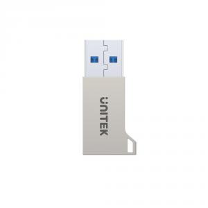Adapter USB Unitek USB-C - USB Srebrny  (A1034NI) 3