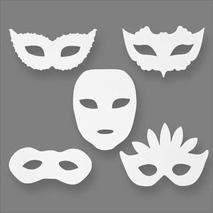 Creativ Company Maski papierowe Maskarada 16 szt. 1