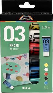 Creativ Company Zestaw farb akrylowych metalicznych 3