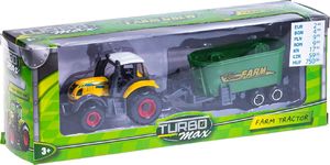 Pepco Traktor metalowy z przyczepą paszowóz 1
