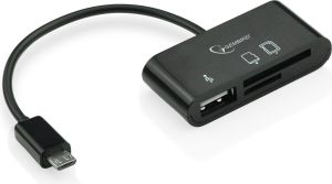 Czytnik Gembird micro USB OTG 7w1, Czarny (UHB-OTG-01) 1