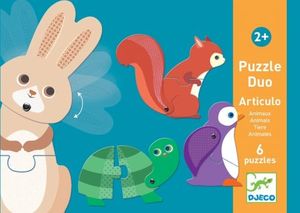 Djeco ZWIERZĘTA - puzzle duo DJECO 1