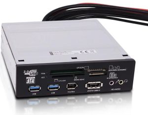 Czytnik 4World 5,25'' Multi x 5 Card Reader USB 3.0 Czarny (09866) 1