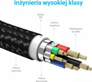 Kabel USB Choetech USB-C - Lightning 1.2 m Czarny (IP0039 BLACK) 2