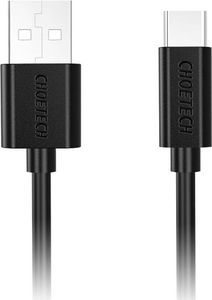 Kabel USB Choetech USB-A - USB-C 0.5 m Czarny (AC0001 BLACK) 1