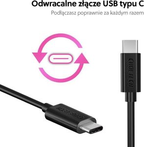 Kabel USB Choetech USB-C - USB-C 0.5 m Czarny (CC0001 BLACK) 2