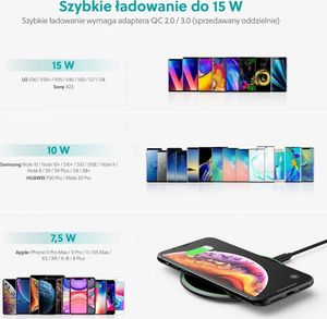 Ładowarka Choetech T559-F Indukcyjna 2 A (T559-F BLACK) 5